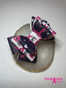 Haarspeld 'Think Pink-Black'